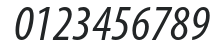 MyriadPro-CondIt numbers preview