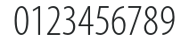 MyriadPro-LightCond numbers preview