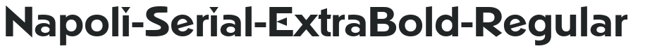 Napoli-Serial-ExtraBold-Regular preview