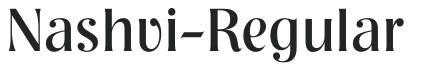 Nashvi-Regular letters preview