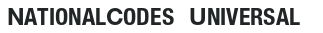 NationalCodes-Universal preview