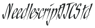 NeedlescriptITCStd letters preview
