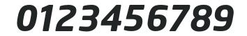 NeoTech Bold Italic numbers preview