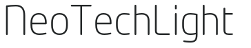 NeoTech Light letters preview