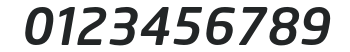 NeoTech Medium Italic numbers preview