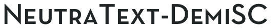 NeutraText-DemiSC preview