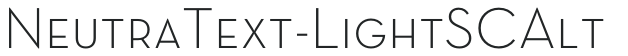 NeutraText-LightSCAlt letters preview