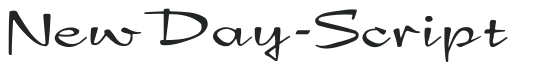 NewDay-Script letters preview
