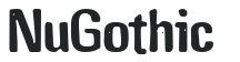 NuGothic letters preview
