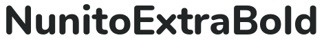 Nunito ExtraBold preview