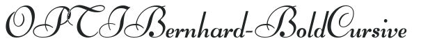 OPTIBernhard-BoldCursive preview