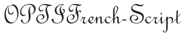 OPTIFrench-Script letters preview