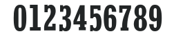 OPTIStymie-BoldCondensed numbers preview