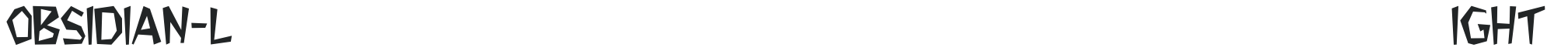 Obsidian-Light letters preview