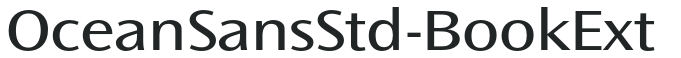 OceanSansStd-BookExt preview