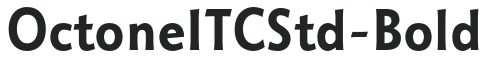 OctoneITCStd-Bold preview