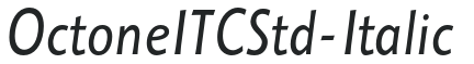 OctoneITCStd-Italic preview