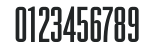 OdeonCondensedAlternate numbers preview