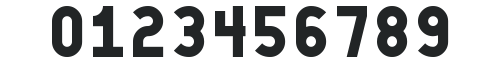 Old Block Black numbers preview