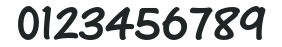 OneStrokeScriptStd numbers preview
