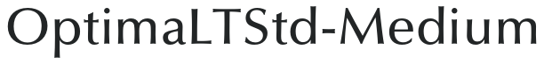 OptimaLTStd-Medium letters preview