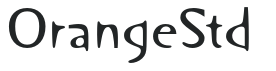 OrangeStd letters preview