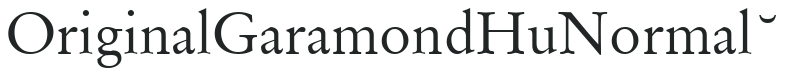 Original Garamond Hu Normal preview