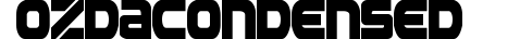 Ozda Condensed preview