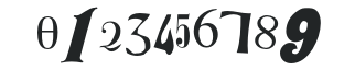 P22Dada-UltraDemiBoldMediumObliqueCondensed numbers preview