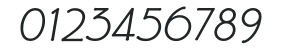 P22Eaglefeather-Italic numbers preview