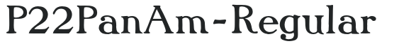 P22PanAm-Regular letters preview
