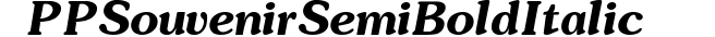 PP Souvenir Semi Bold-Italic preview