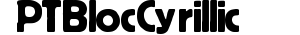 PT Bloc Cyrillic preview