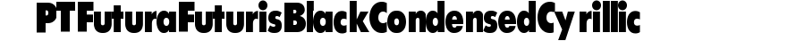 PT FuturaFuturis Black Condensed Cyrillic preview