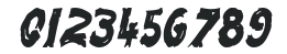 Paint-Condensed Italic numbers preview
