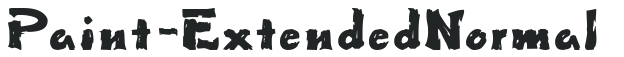 Paint-Extended Normal letters preview