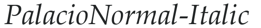 Palacio Normal-Italic preview