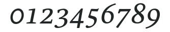 Parable-RegularSCItalic numbers preview