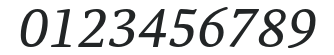 ParableLF-RegularSCItalic numbers preview