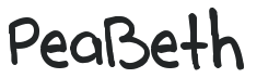 Pea Beth letters preview