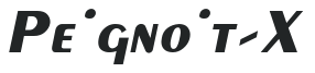 Peignoit-X letters preview