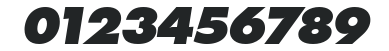 PeterBecker-Heavy Italic numbers preview