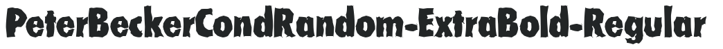 PeterBeckerCondRandom-ExtraBold-Regular preview