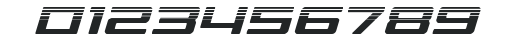 Phoenicia Halftone Italic numbers preview