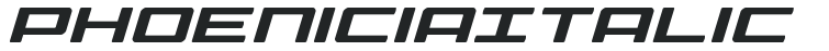 Phoenicia Italic preview