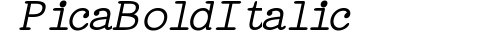 Pica BoldItalic preview