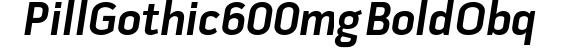 Pill Gothic 600mg Bold Obq preview