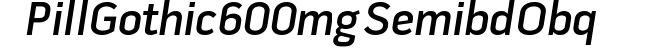 Pill Gothic 600mg Semibd Obq preview