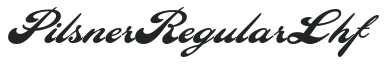 Pilsner Regular Lhf letters preview