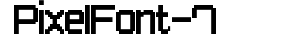 Pixel Font-7 preview